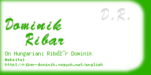 dominik ribar business card